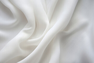 Light colour satin cloth folds abstract background. Silk fabric tissue curves