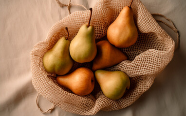 pears in a basket