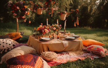 picnic in the garden
