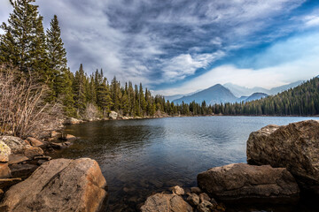 Lake in the Rocky Mountains National Park, Colorado
