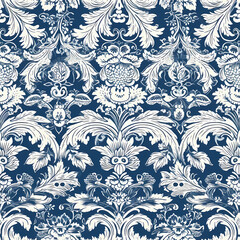 Blue and White Texture Imperfect Pattern 4K