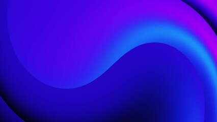 4K seamless looping. Abstract blue purple wave motion background