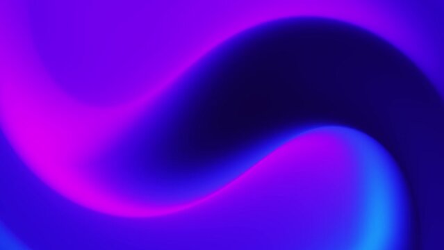 Abstract neon blue purple gradient background with curve wave