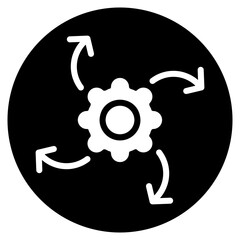 management glyph icon