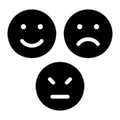 Fototapeta premium feedback glyph icon