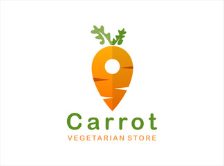 Carrot Pin Logo design concept