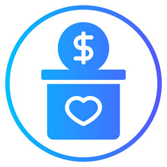 donation gradient icon