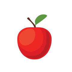 Red apple vector icon