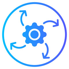 management gradient icon