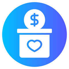 donation gradient icon