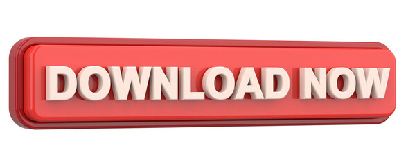 Download now button. 3D illustration.