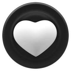 3d Love Icon Render