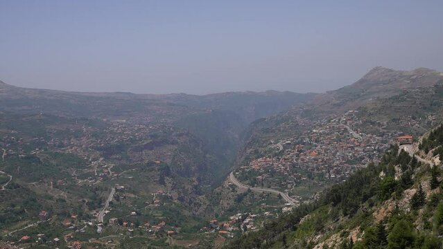 Village in the mountain North Governorate Bsharri Lebanon