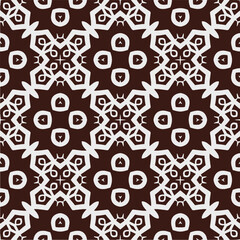 Black and white  pattern . Figures ornament.Seamless pattern for fashion, textile design,  on wall paper, wrapping paper, fabrics and home decor.