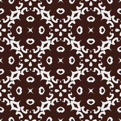 Black and white  pattern . Figures ornament.Seamless pattern for fashion, textile design,  on wall paper, wrapping paper, fabrics and home decor.