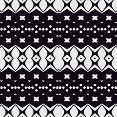 Black and white  pattern . Figures ornament.Seamless pattern for fashion, textile design,  on wall paper, wrapping paper, fabrics and home decor.