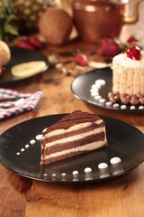 dessert plate on the table
