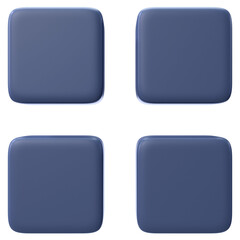 3d Illustration website menu
