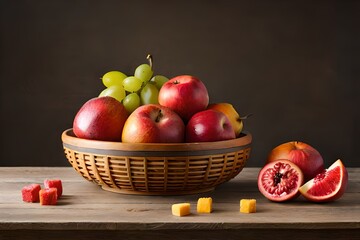 Fototapeta na wymiar basket of apples