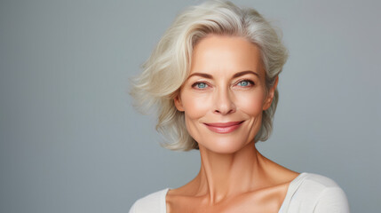 Fototapeta premium A Stunning Mature Woman's Portrait