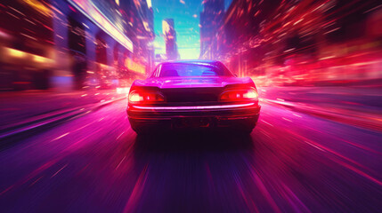Car Motion under Neon Lights