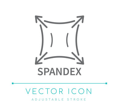 Spandex Textile Line Icon