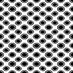 Black and white  pattern . Figures ornament.Seamless pattern for fashion, textile design,  on wall paper, wrapping paper, fabrics and home decor.