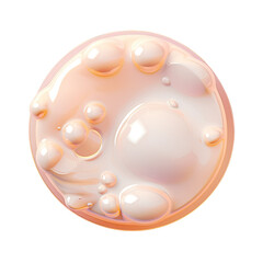 A gel moisturizer with bubbles, depicted.
