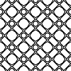 Black and white  pattern . Figures ornament.Seamless pattern for fashion, textile design,  on wall paper, wrapping paper, fabrics and home decor.