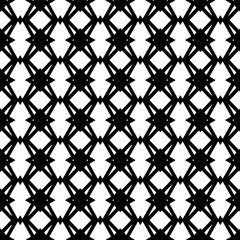 Black and white  pattern . Figures ornament.Seamless pattern for fashion, textile design,  on wall paper, wrapping paper, fabrics and home decor.