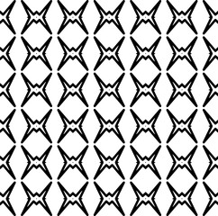 Fototapeta premium Black and white pattern . Figures ornament.Seamless pattern for fashion, textile design, on wall paper, wrapping paper, fabrics and home decor.