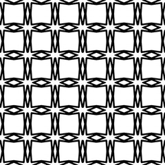 Black and white  pattern . Figures ornament.Seamless pattern for fashion, textile design,  on wall paper, wrapping paper, fabrics and home decor.