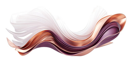 combining mauve and copper in an abstract futuristic texture isolated on a transparent background, generative ai