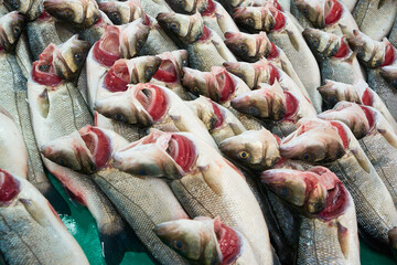 fresh fish in bazaar