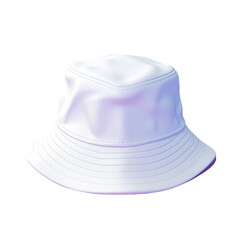White bucket hat