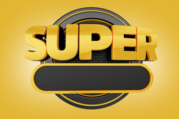 selo 3d ''super''