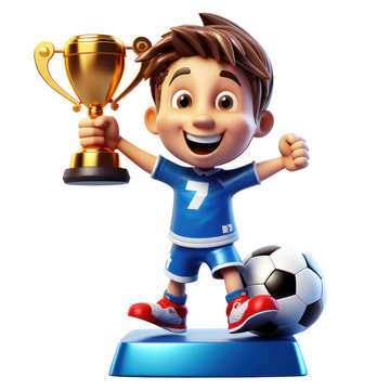 Triumphant 3D Soccer Champion