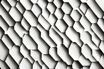 white hexagon background generative AI
