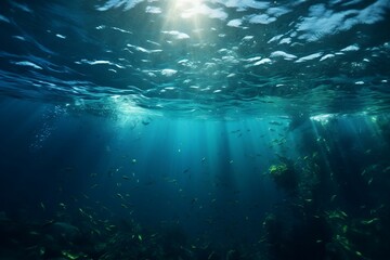 Fototapeta na wymiar Stunning Underwater Short, Generative Ai