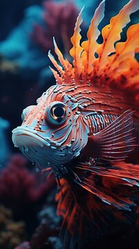 unique fish on coral reefs