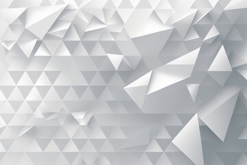 Abstract Background with White Triangles, Generative AI