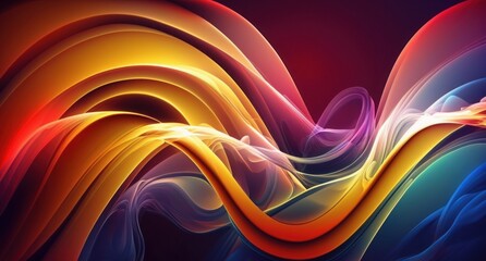 Bright Abstract Background, Generative AI