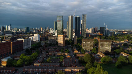 Obraz premium Skyline ciudad de MANCHESTER (UK)