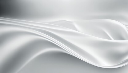 Obraz na płótnie Canvas White Silk Background, Generative AI
