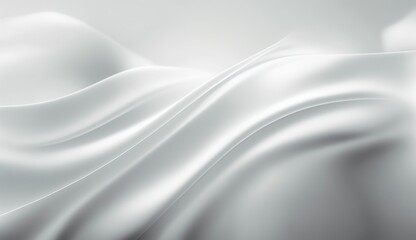 White Silk Background, Generative AI