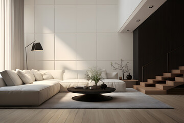 Minimalist style interior design ai generated