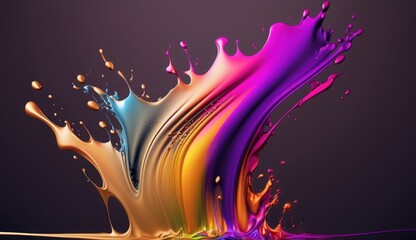Splash of Bright Paint, Generative AI