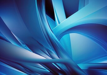 Abstract Blue Background, Generative AI