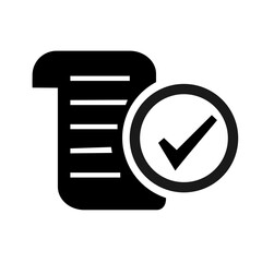 Vector illustration, tick icon, labels. Agreement.