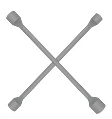 Tire wrench key. vector illustration